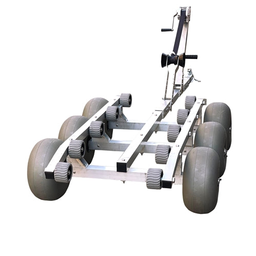 Beach Motorboat trailer 8 ft with Training Wheel (6 Tire)