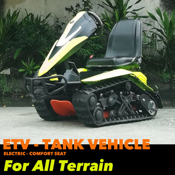 Electric Utility Snowmobile Sitting ETV-Tank Vehicle