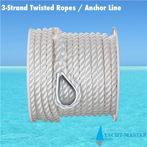3-Strand Twisted  Ropes / Anchor Line per Meter